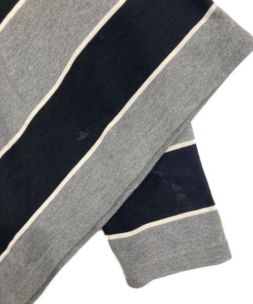 CHARLES JEFFREY LOVERBOY（チャールズ ジェフリー ラバーボーイ）CHARLES JEFFREY LOVERBOY (チャールズ ジェフリー ラバーボーイ) アシンメトリーラガーシャツ グレー×ブラック サイズ:Mの古着・服飾アイテム