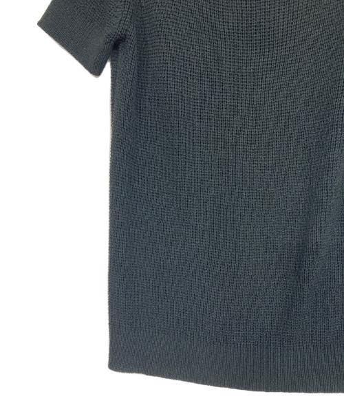 Y's（ワイズ）Y's (ワイズ) リネン混半袖ニット ブラック サイズ:3の古着・服飾アイテム