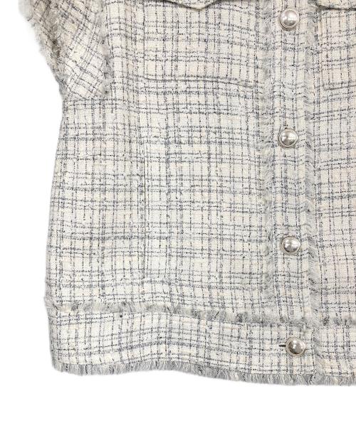 theory luxe（セオリーリュクス）theory luxe (セオリーリュクス) Charlotte Tweed Maty/ツイードベスト グレー サイズ:38の古着・服飾アイテム