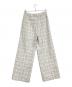 theory luxe (セオリーリュクス) CHARLOTTE TWEED FELISE/ツイードタックワイドパンツ ホワイト×グレー サイズ:40：12000円