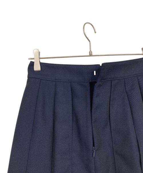 beautiful people（ビューティフルピープル）beautiful people (ビューティフルピープル) タックプリーツスカート ネイビー サイズ:38の古着・服飾アイテム