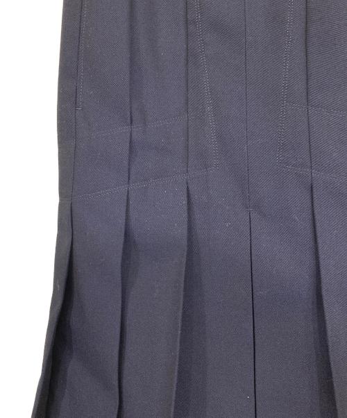 beautiful people（ビューティフルピープル）beautiful people (ビューティフルピープル) タックプリーツスカート ネイビー サイズ:38の古着・服飾アイテム