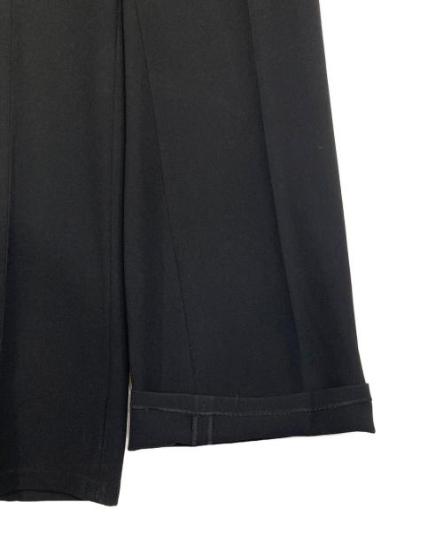 L'UNE（リュンヌ）L'UNE (リュンヌ) サイドラインパンツ ブラック サイズ:36の古着・服飾アイテム