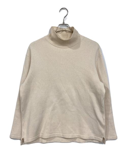 nestrobe confect（ネストローブ コンフェクト）nestrobe confect (ネストローブ コンフェクト) クウォーターゲージタートルネックプルオーバー ベージュ サイズ:4の古着・服飾アイテム
