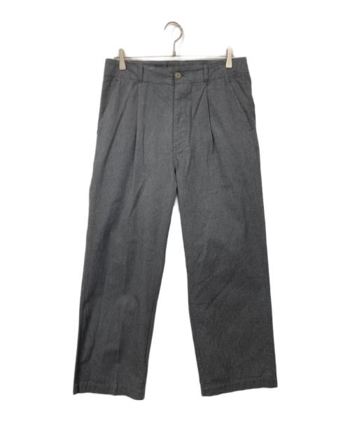 nestrobe confect（ネストローブ コンフェクト）nestrobe confect (ネストローブ コンフェクト) コットンパナマ ワークトラウザーズ グレー サイズ:4の古着・服飾アイテム