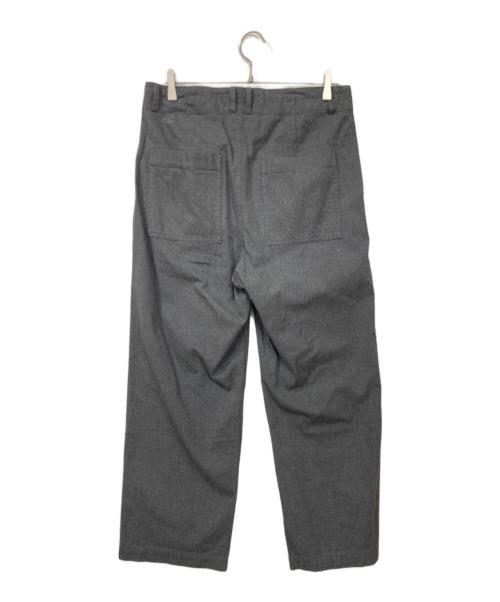 nestrobe confect（ネストローブ コンフェクト）nestrobe confect (ネストローブ コンフェクト) コットンパナマ ワークトラウザーズ グレー サイズ:4の古着・服飾アイテム