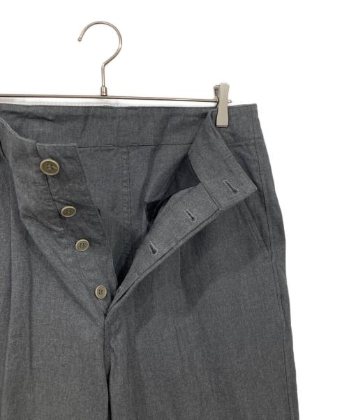 nestrobe confect（ネストローブ コンフェクト）nestrobe confect (ネストローブ コンフェクト) コットンパナマ ワークトラウザーズ グレー サイズ:4の古着・服飾アイテム