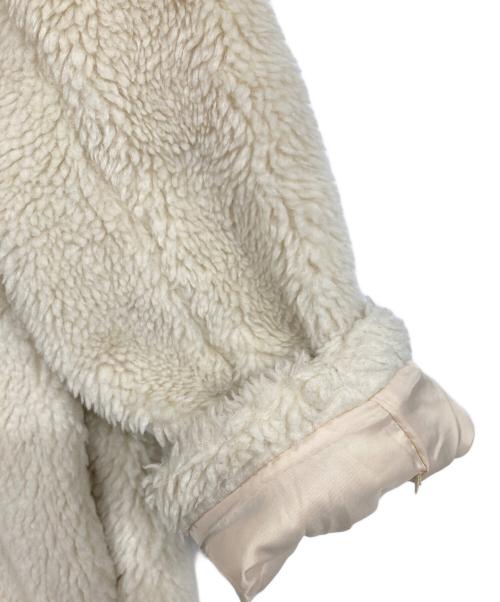 JOURNAL STANDARD relume（ジャーナルスタンダード レリューム）JOURNAL STANDARD relume (ジャーナルスタンダード レリューム) ウォッシャブルボアロングコート ホワイト サイズ:Fの古着・服飾アイテム