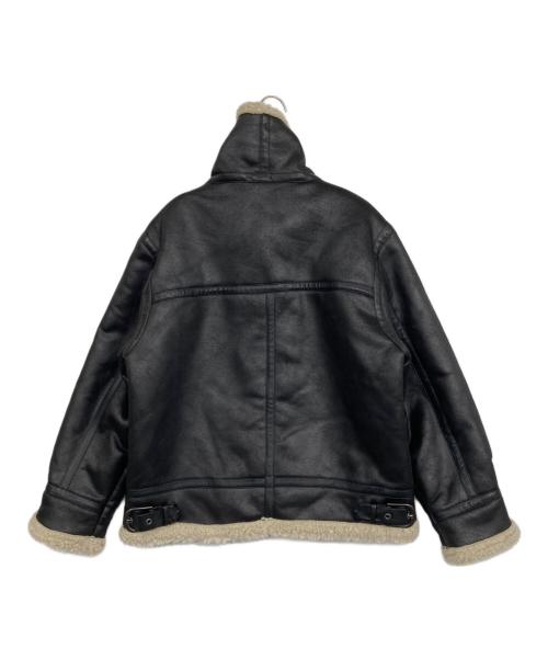 UNGRID（アングリッド）UNGRID (アングリッド) フェイクムートンボアジャケット ブラック サイズ:Mの古着・服飾アイテム