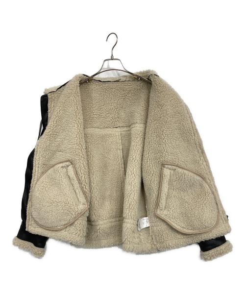 UNGRID（アングリッド）UNGRID (アングリッド) フェイクムートンボアジャケット ブラック サイズ:Mの古着・服飾アイテム
