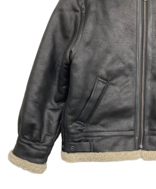 UNGRID（アングリッド）UNGRID (アングリッド) フェイクムートンボアジャケット ブラック サイズ:Mの古着・服飾アイテム