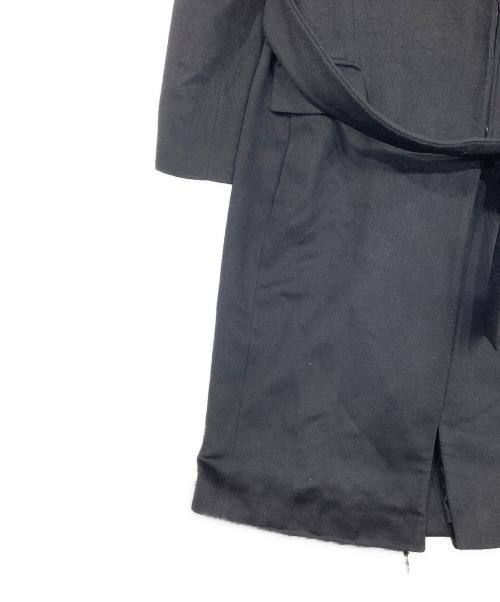 GUCCI（グッチ）GUCCI (グッチ) ウールカシミヤトレンチコート ブラック サイズ:SIZE 42の古着・服飾アイテム