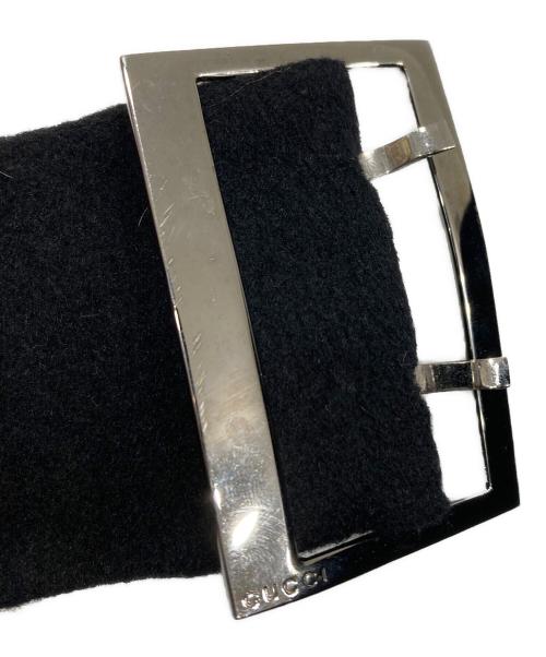 GUCCI（グッチ）GUCCI (グッチ) ウールカシミヤトレンチコート ブラック サイズ:SIZE 42の古着・服飾アイテム