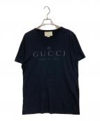 GUCCIグッチ）の古着「トーナルロゴクルーネック Tシャツ」｜ブラック