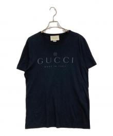 GUCCI（グッチ）の古着「トーナルロゴクルーネック Tシャツ」｜ブラック