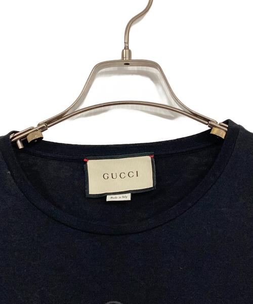 GUCCI（グッチ）GUCCI (グッチ) トーナルロゴクルーネック Tシャツ ブラック サイズ:Sの古着・服飾アイテム