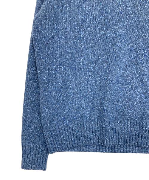 POLO RALPH LAUREN（ポロ・ラルフローレン）POLO RALPH LAUREN (ポロ・ラルフローレン) シルクブレンドクルーネックニット ブルー サイズ:SPの古着・服飾アイテム