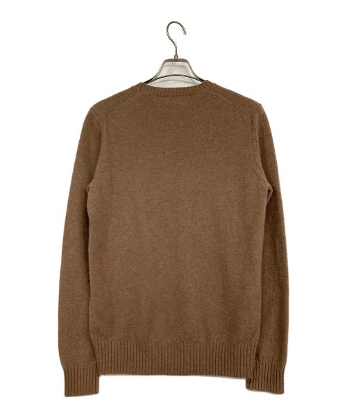 POLO RALPH LAUREN（ポロ・ラルフローレン）POLO RALPH LAUREN (ポロ・ラルフローレン) アルパカ混クルーネックニット ブラウン サイズ:SPの古着・服飾アイテム