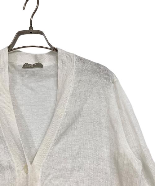 MARGARET HOWELL（マーガレットハウエル）MARGARET HOWELL (マーガレットハウエル) リネン半袖カーディガン ホワイト サイズ:2の古着・服飾アイテム