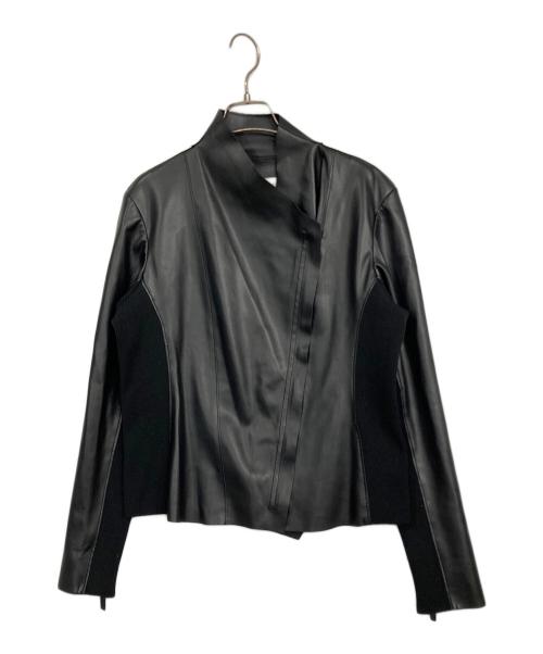 ADOLFO DOMINGUEZ（アドルフォ ドミンゲス）ADOLFO DOMINGUEZ (アドルフォ ドミンゲス) 切替ジャケット ブラック サイズ:Mの古着・服飾アイテム