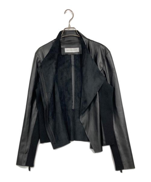 ADOLFO DOMINGUEZ（アドルフォ ドミンゲス）ADOLFO DOMINGUEZ (アドルフォ ドミンゲス) 切替ジャケット ブラック サイズ:Mの古着・服飾アイテム