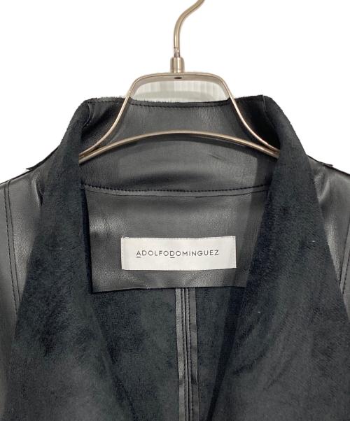 ADOLFO DOMINGUEZ（アドルフォ ドミンゲス）ADOLFO DOMINGUEZ (アドルフォ ドミンゲス) 切替ジャケット ブラック サイズ:Mの古着・服飾アイテム