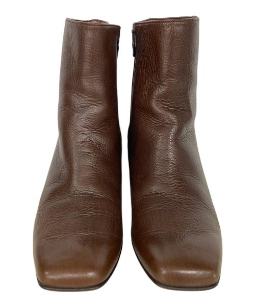 DIANA（ダイアナ）DIANA (ダイアナ) スクエアトゥーブーツ ブラウン サイズ:24の古着・服飾アイテム