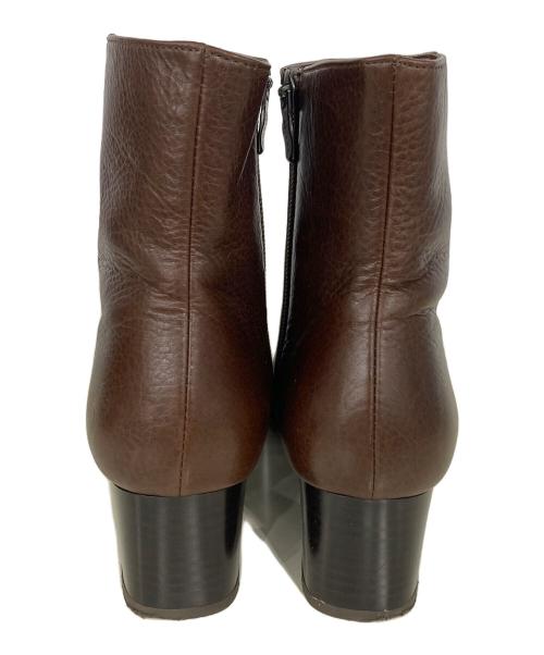 DIANA（ダイアナ）DIANA (ダイアナ) スクエアトゥーブーツ ブラウン サイズ:24の古着・服飾アイテム