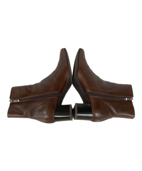 DIANA（ダイアナ）DIANA (ダイアナ) スクエアトゥーブーツ ブラウン サイズ:24の古着・服飾アイテム