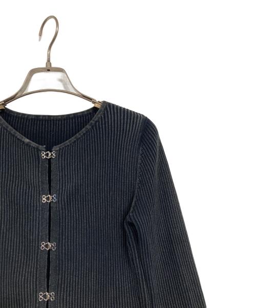 STUDIOUS（ステュディオス）STUDIOUS (ステュディオス) ホックディティールニットカーディガン ブラック サイズ:FREEの古着・服飾アイテム