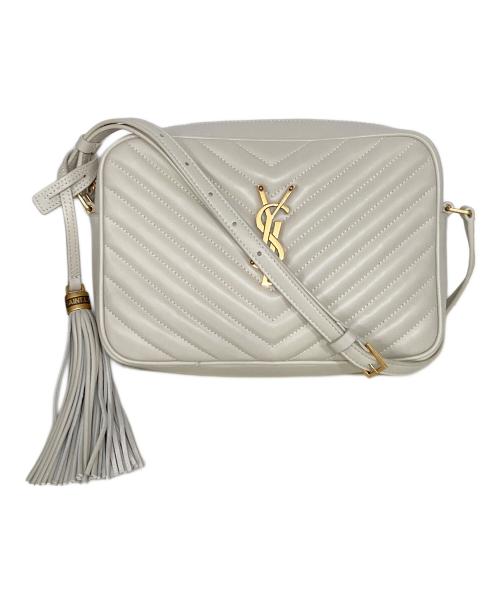 Saint Laurent Paris（サンローランパリ）Saint Laurent Paris (サンローランパリ) ルー カメラバッグ ベージュの古着・服飾アイテム