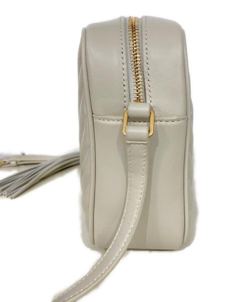 Saint Laurent Paris（サンローランパリ）Saint Laurent Paris (サンローランパリ) ルー カメラバッグ ベージュの古着・服飾アイテム