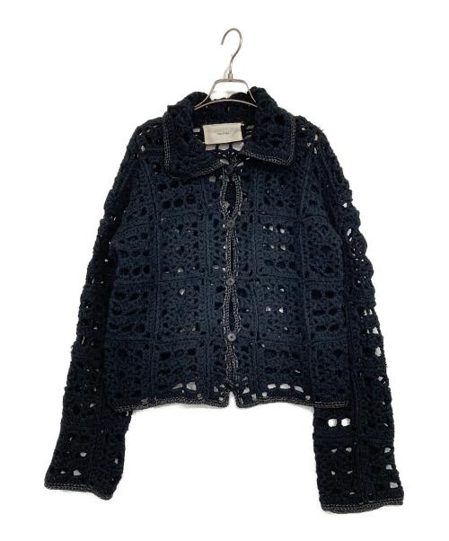 TODAYFUL（トゥデイフル）TODAYFUL (トゥデイフル) Crochet Knit Shirts ブラック サイズ:Fの古着・服飾アイテム