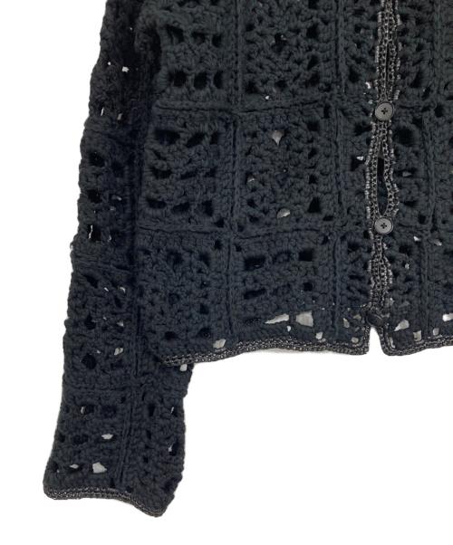 TODAYFUL（トゥデイフル）TODAYFUL (トゥデイフル) Crochet Knit Shirts ブラック サイズ:Fの古着・服飾アイテム