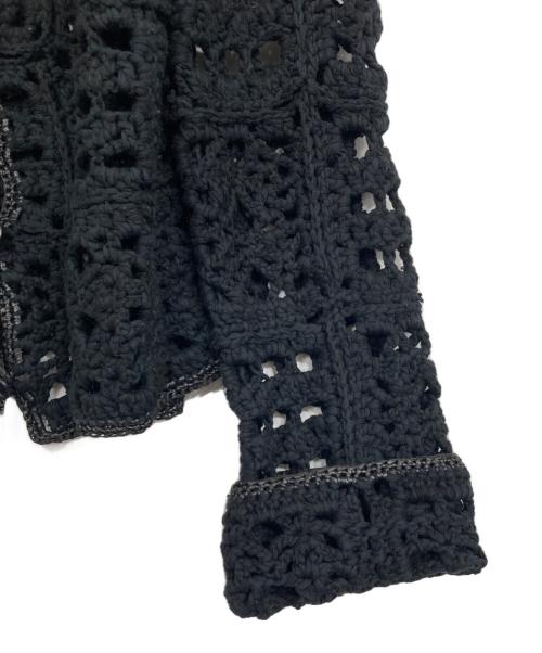 TODAYFUL（トゥデイフル）TODAYFUL (トゥデイフル) Crochet Knit Shirts ブラック サイズ:Fの古着・服飾アイテム