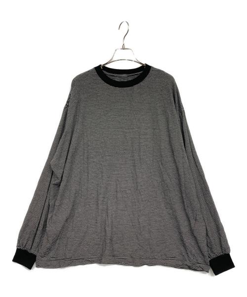 ONC MERINO（オーエヌシーメリノ）ONC MERINO (オーエヌシーメリノ) ボーダーカットソー ブラック サイズ:SIZE 5の古着・服飾アイテム
