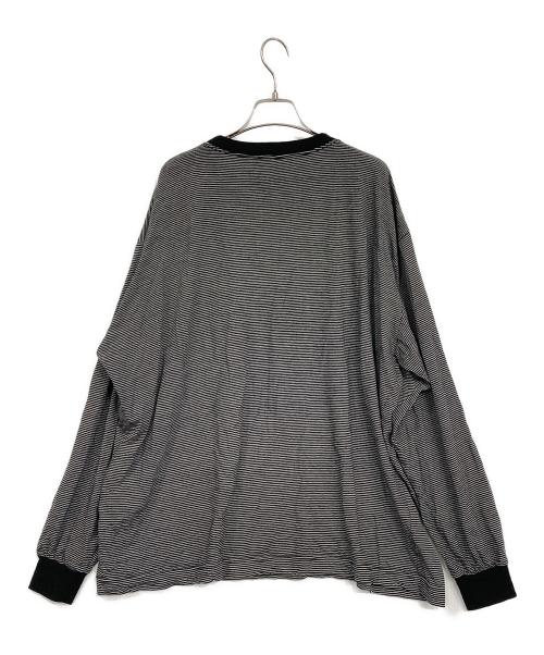 ONC MERINO（オーエヌシーメリノ）ONC MERINO (オーエヌシーメリノ) ボーダーカットソー ブラック サイズ:SIZE 5の古着・服飾アイテム