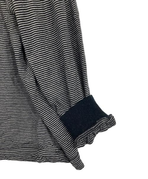 ONC MERINO（オーエヌシーメリノ）ONC MERINO (オーエヌシーメリノ) ボーダーカットソー ブラック サイズ:SIZE 5の古着・服飾アイテム