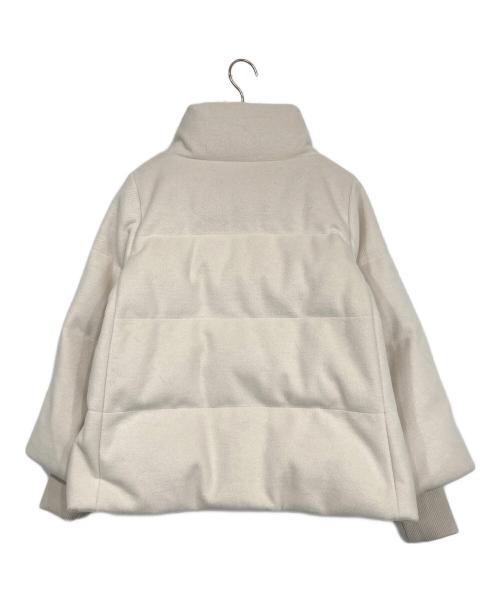 DoCLASSE（ドゥクラッセ）DoCLASSE (ドゥクラッセ) ウールライク・ダウンジャケット ホワイト サイズ:Mの古着・服飾アイテム