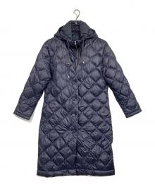 LACOSTE（ラコステ）の古着「ライナー付キルティングダウンコート」｜ネイビー