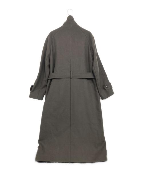 BEAUTY&YOUTH（ビューティーアンドユース）BEAUTY&YOUTH (ビューティーアンドユース) メルトンステンカラーベルトロングコート ブラウン サイズ:Mの古着・服飾アイテム