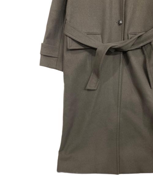 BEAUTY&YOUTH（ビューティーアンドユース）BEAUTY&YOUTH (ビューティーアンドユース) メルトンステンカラーベルトロングコート ブラウン サイズ:Mの古着・服飾アイテム