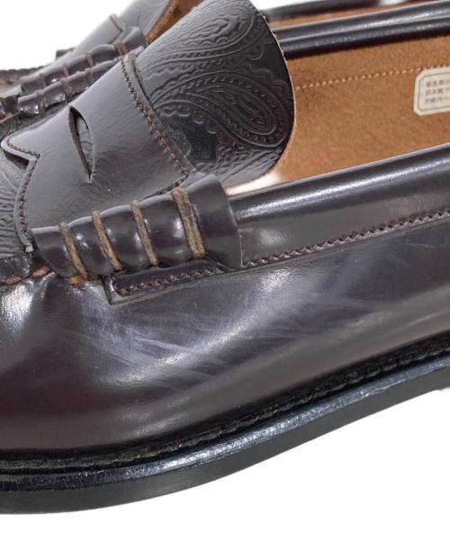 REGAL（リーガル）REGAL (リーガル) ペイズリー柄コインローファー ブラウン サイズ:25.5の古着・服飾アイテム