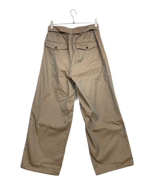 JOURNAL STANDARD relume（ジャーナルスタンダード レリューム）JOURNAL STANDARD relume (ジャーナルスタンダード レリューム) シャンブレーギャバジン ベルテッドスラックス ブラウン サイズ:Lの古着・服飾アイテム