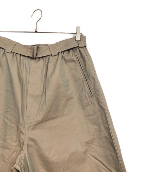 JOURNAL STANDARD relume（ジャーナルスタンダード レリューム）JOURNAL STANDARD relume (ジャーナルスタンダード レリューム) シャンブレーギャバジン ベルテッドスラックス ブラウン サイズ:Lの古着・服飾アイテム