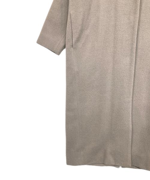 evam eva（エヴァムエヴァ）evam eva (エヴァムエヴァ) wool angora no collar coat グレー サイズ:2の古着・服飾アイテム