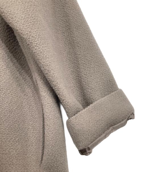 evam eva（エヴァムエヴァ）evam eva (エヴァムエヴァ) wool angora no collar coat グレー サイズ:2の古着・服飾アイテム