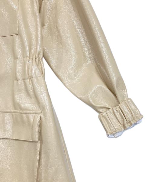 Sea Room lynn（シールームリン）Sea Room lynn (シールームリン) パテントZIPPERコート ベージュ サイズ:Freeの古着・服飾アイテム