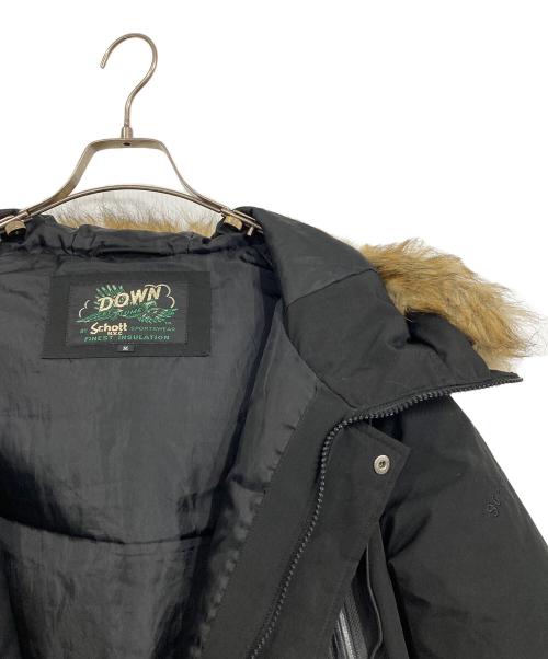 Schott（ショット）Schott (ショット) SNORKEL DOWN PARKA ブラック サイズ:Mの古着・服飾アイテム