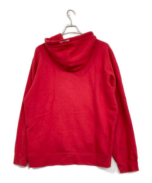 NIKE（ナイキ）NIKE (ナイキ) Supreme (シュプリーム) Leather Appkique Hooded Sweatshirt レッド サイズ:Lの古着・服飾アイテム